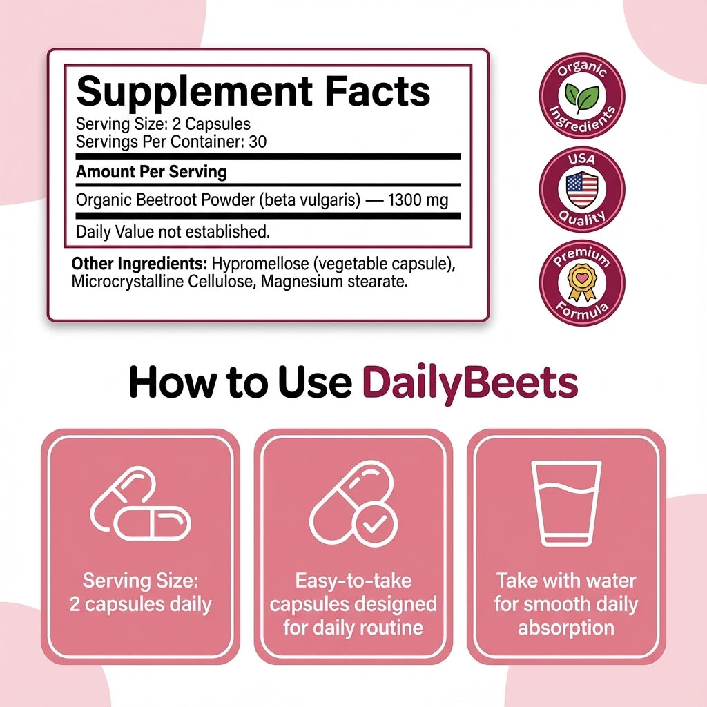 Oxybeat Organic Beetroot Capsules